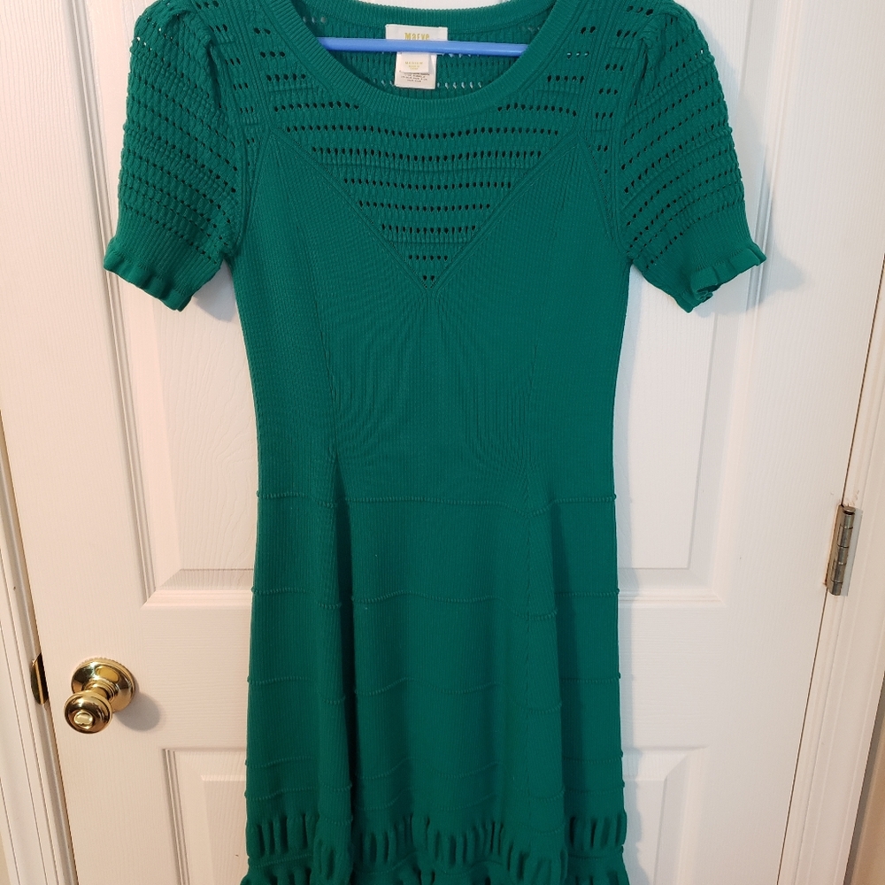 Maeve by Anthropologie green dress